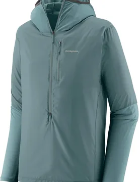 Veste de trail imperméable et coupe-vent - M's Airshed Pro P/O Blue Sage - Taille S - Bleu - Patagonia - FashionsVida