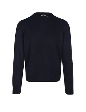 Kaschmirpullover dunkelblau 50 Herren - Gran Sasso - FashionsVida