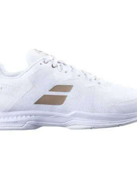 Sfx3 Wimbledon All Court Shoes White / Gold UK 13.5 - Babolat - FashionsVida