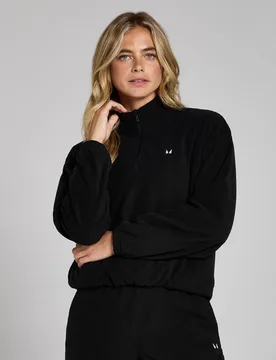 Forro polar con cremallera de 1/4 y cuello chimenea para mujer de MP - MyProtein - FashionsVida