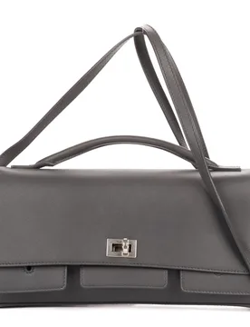 Pre-Owned Womens Small Bel Air Clutch Shoulder Bag - Grey - One Size - Balenciaga - FashionsVida