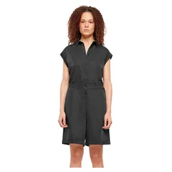 Tuta Corta Con Maniche Corte Viscose Twill Black M