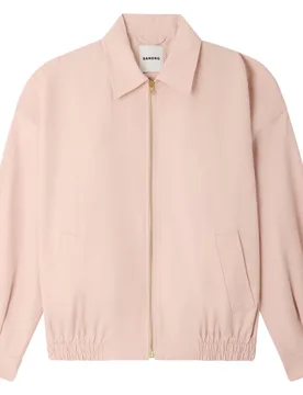 Cazadora amplia de mujer de algodón y lino - sandro - FashionsVida