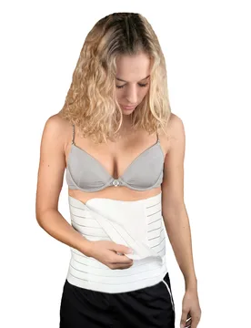 Bauch- und Rückenstützgürtel weiss 2 - Hydas - FashionsVida