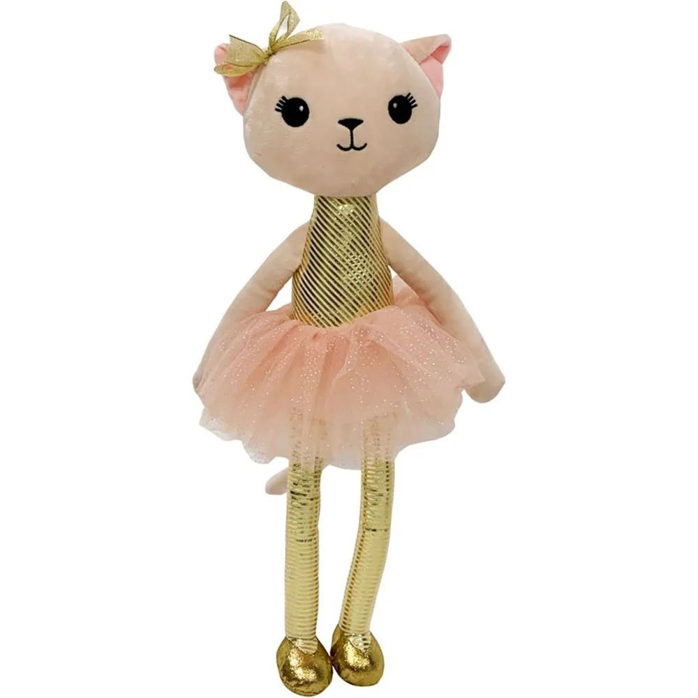 Peluche Gatita Sofia Navidad Dorada - Mi Bosque Encantado - FashionsVida