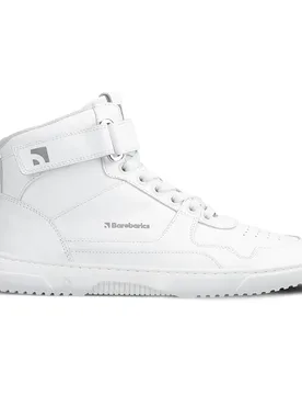 Sneaker Pelle Zing High Top Barefoot All White EU 39 - Barebarics - FashionsVida