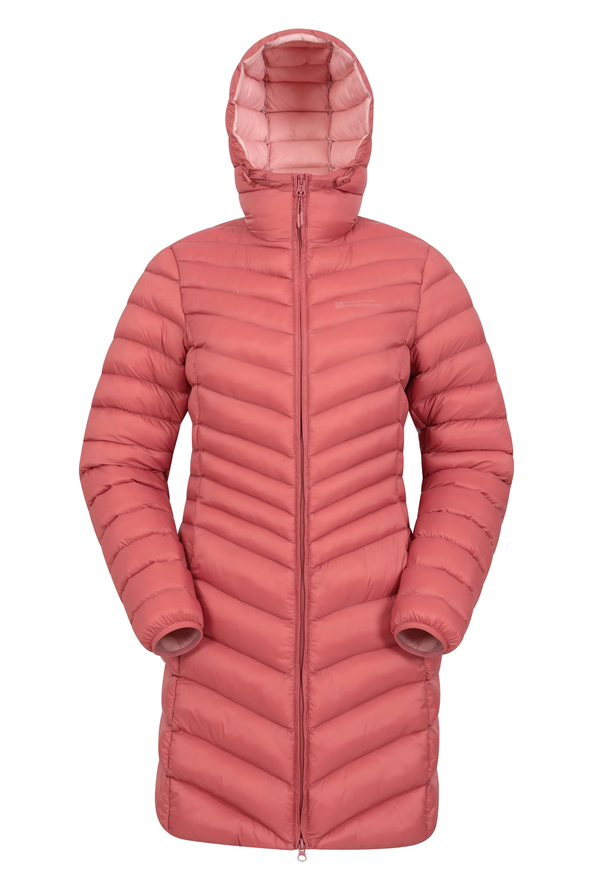 Florence Womens Long Padded Jacket - Orange - Orange - Size: 20 - Mountain Warehouse - FashionsVida
