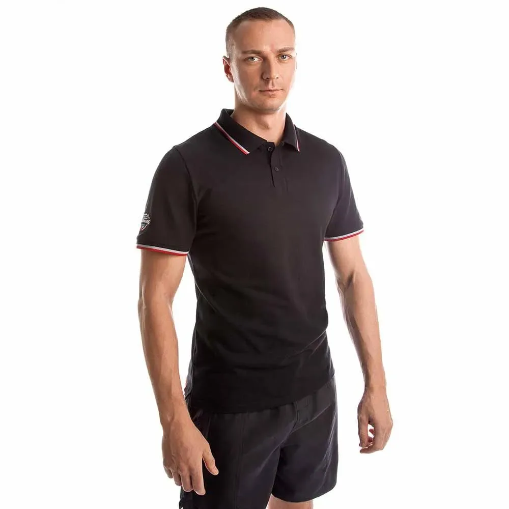 Solids Short Sleeve Polo Black XL Men - Mad Wave - FashionsVida