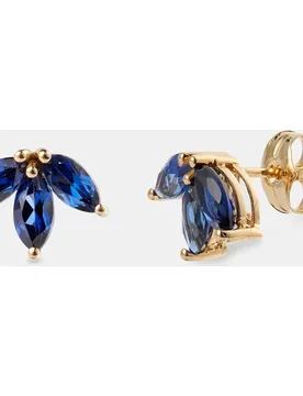 Pendientes de oro con zafiro - El Corte Inglés - FashionsVida