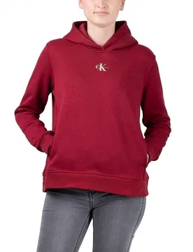 Micro Monogram Hoodie Virginia Red XS Damen - Calvin Klein - FashionsVida