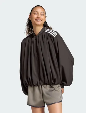 GIACCA DA ALLENAMENTO SATIN PLEATED XL Night Brown - Adidas - FashionsVida