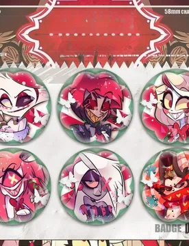 Christmas Vaggie Anime Badges Pins Alastor Lucifer Angel Dust Women Brooch Cartoon Kawaii Cosplay Brooches for Bag Accessorie - Aliexpress - FashionsVida