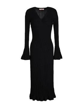 Vestido midi Mujer Negro XS,XXL Mujer - TWINSET - FashionsVida
