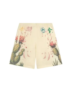 Pantaloncini unisex - popeline shorts - beige - barrow - FashionsVida