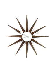 Wanduhr Sunburst Clock Nussbaum/Schoko 47cm braun