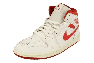 Air Jordan 1 Mid Se Mens Trainers White - Size Uk 11