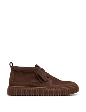 Nubuck Leather Casual Boots Brown male - Clarks - FashionsVida