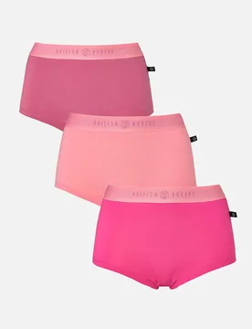 Womens 3-Pack Hipster Briefs - - Size: M - British Boxers - FashionsVida