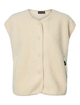 PCKATTY TEDDY VEST NOOS BC female - S - FashionsVida