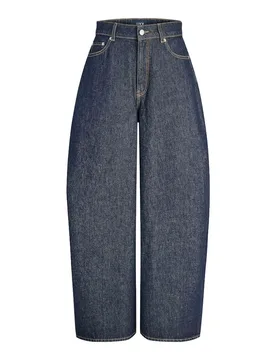Jean Saki Baggy Barrel 12303538 Blue Denim 25 - Jack & jones - FashionsVida