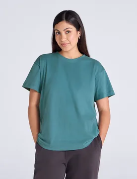 Idol Womens Relaxed Fit T-Shirt - Teal - Teal - Size: 12 - Animal - FashionsVida