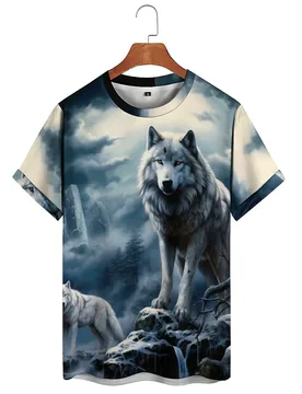 Designer's New American Style Men's 3D Printed Short-Sleeve T-Shirt - Youth Full-Body Print Top - Aliexpress - FashionsVida
