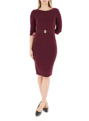 Abito girocollo BORDEAUX XS