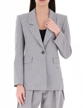 Blazer con strass GRIGIO 42 - Marella - FashionsVida