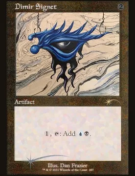 Dimir Signet (Etched Foil) (Secret Lair - Dan Frazier is Back) Secret Lair Drops - Magic: The Gathering - FashionsVida
