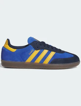 Scarpe Samba ADV 42 Collegiate Navy / Preloved Yellow / Royal Blue - Adidas - FashionsVida