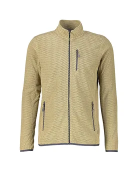 Giacca in pile da uomo Calais Jaquard cammello M - Meru - FashionsVida