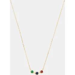 Collar de oro y piedras preciosas