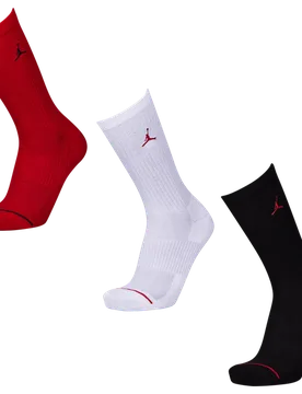 Everyday Cushioned Crew 3 Pack Unisex - Calze Rosso - Taglia 47- 50 47- 50 - Jordan - FashionsVida