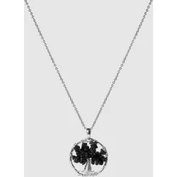 Collar áfrica moda acabado en rodio con onix