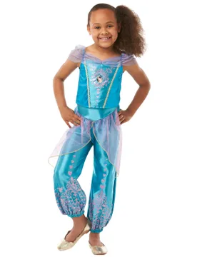 Prinzessin Jasmin-Kinderkostüm blau-lila - RUBIES UK - FashionsVida