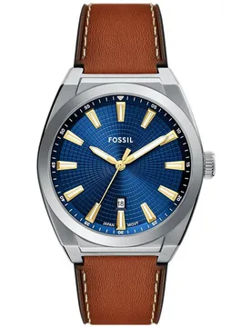 Reloj de hombre everett de piel - Fossil - FashionsVida