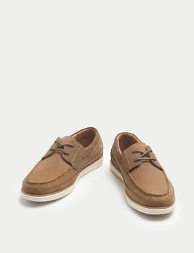 M&S White Sole Deck Shoes Tan male - M&S - FashionsVida