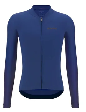 Maglia A Maniche Lunghe Sensation Navy - Santini - FashionsVida