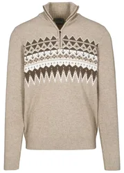 Zip Troyer Pullover, uni male