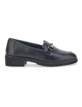Mocassini Me & Me 15562 Nero Vera Pelle 39 - Rifle - FashionsVida