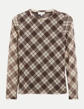 RED LABEL Mesh-Shirt mit Karomuster Mehrfarbig 40 - S. Oliver - FashionsVida