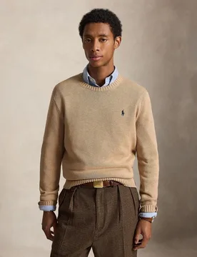 Jersey de hombre de algodón con cuello redondo - Polo Ralph Lauren - FashionsVida