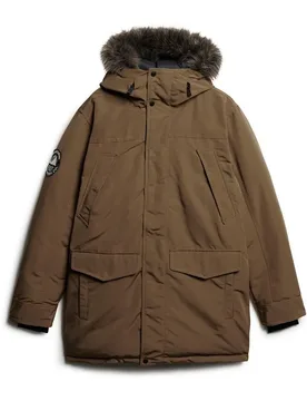 Veste Everest Faux Fur Kangaroo Brown M - Superdry - FashionsVida