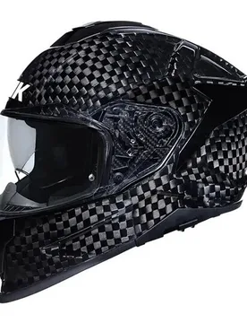 Casco Moto Integrale Titan Carbon Solid GLCA200 taglia M - Smk - FashionsVida