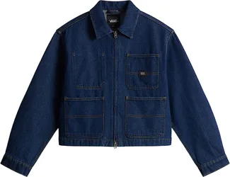 Veste en toile de coton - Emily Boxy Workwear Jacket Dark Rinse en Coton - Taille S - Navy