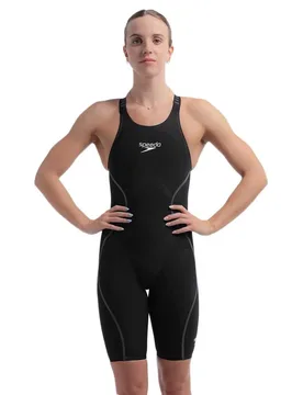 Fastskin Lzr Pure Intent 2.0 Open Back Competition Swimsuit Black / Iridescent UK 25 Women - Speedo - FashionsVida