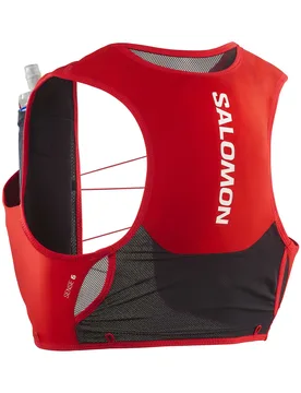 Gilet de trail-running - Sense Pro 6 Fiery Red/Black - Taille XL - Rouge - Salomon - FashionsVida