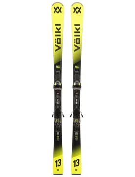 Volkl - Packs (skis + fix) - Pack de skis de piste - Racetiger SC Yellow + vMotion 12 2027 en Bois - Taille 165 cm - Jaune - Völkl - FashionsVida