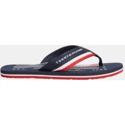 Chancla con bandera y logo Hilfiger