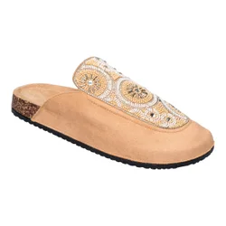 Bequem-Pantolette „Layla“ beige 39 Damen